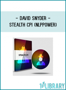 Stealth CPI is an Advanced Level Conversational Persuasion & Influence course. It's a comprehensive course that goes beyond the standard CPI training.