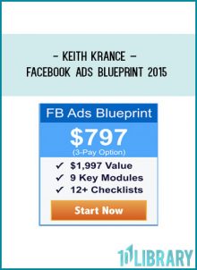 Keith Krance – Facebook Ads Blueprint 2015 at Tenlibrary.com