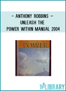 Anthony Robbins – Unleash the Power Within Manual 2004This item is a rare manual from the Anthony Robbins Unleash the Power Within Seminar. A great companion to the Get the Edge or Personal Power audio series. This spiral-bound manual is over 140 pages, including the whole weekend seminar, and the Living Health content and references! The seminar to which this is a companion sells for between $700 and $2000.