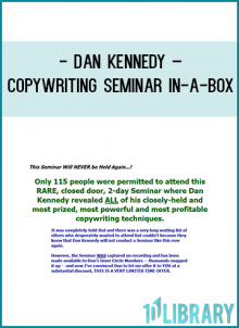 Dan Kennedy – Copywriting Seminar In-A-BoxHere’s what you get with yourADVANCED COPYWRITING SEMINAR-IN-A-BOX: