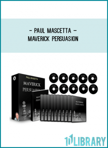 Maverick Persuasion is a 10 module video training course that shows the most effective persuasion techniques known to man.