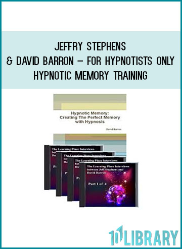 Jeffry Stephens & David Barron – For Hypnotists Only – Hypnotic Memory Training at Tenlibrary.com