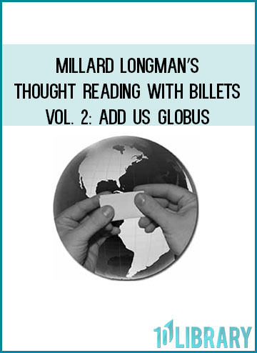 Millard Longman’s Thought Reading With Billets – Vol at Tenlibrary.com