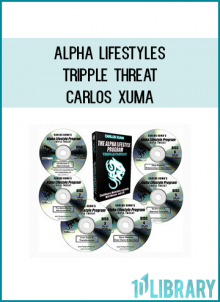 Carlos Xuma – Alpha Lifestyles Tripple Threat is a digital online course with the following format files such as: .mp4 (.avi or .ts), .mp3, .pdf and .doc .csv… etc. You can access this course wherever and whenever you want as long as you have fast internet connection OR you can save one copy on your personal computer/laptop as well.