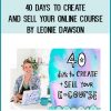 In the space of 40 days, you are going to get your e-course DONE. And master the tech like a pro. And start SELLING it like crazy.