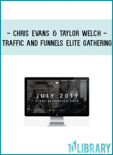 Imagine being in the room with Chris, Taylor, the T&F Team, and all of our top clients (none of which have paid less than $19,800 to be in this room) and learning everything you need to know to succeed in your business.In this ELITE Gathering Event Recording Pack, you'll get instant access to over 7 hours of material, sessions, and benefits of being in the room with the best of the best for a