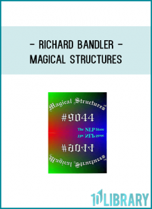 This is another part of the Magical Structures ™ series. They are taken from PNL conferences with Richard