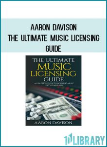 "The Ultimate Music Licensing Guide" is a four hour plus audio/video course that outlines, in a step by step fashion, how to write, produce and license music in tv shows, films and ads.