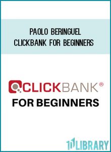 In this course, Paolo Beringuel will teach you step-by-step how to promote Clickbank affiliate products and how to earn your first Clickbank affiliate commission.