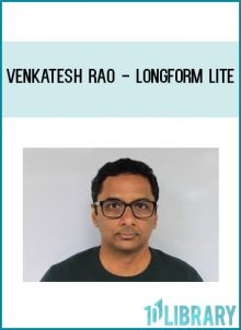 This course is a lightweight, self-guided version of the live ribbonfarm longform blogging course taught in Fall 2016 by Venkatesh Rao and Sarah Perry of ribbonfarm.com