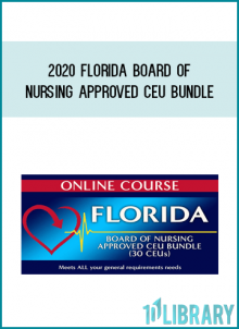 2020 Florida Board of Nursing Approved CEU Bundle (30 CEUs) from Nurse Continuing Ed at Midlibrary.com
