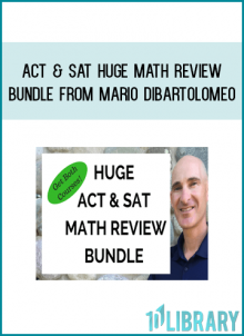 ACT & SAT Huge Math Review Bundle from Mario DiBartolomeo at Midlibrary.com