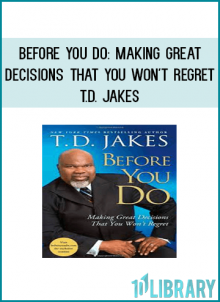 T.D. Jakes is the CEO of TDJ Enterprises, LLP, as well as the founder and senior pastor of The Potter’s House of Dallas, Inc. He’s also the New York Times bestselling author of numerous books, including, Crushing, Soar!, Making Great Decisions (previously titled Before You Do), Reposition Yourself: Living Life Without Limits, and Let It Go: Forgive So You Can Be Forgiven, a New York Times, USA TODAY, and Publishers Weekly bestseller. He has won and been nominated for numerous awards, including Essence magazine’s President’s Award in 2007 for Reposition Yourself, a Grammy in 2004, and NAACP Image awards. He has been the host of national radio and television broadcasts, was the star of BET’s Mind, Body and Soul, and is regularly featured on the highly rated Dr. Phil Show and Oprah’s Lifeclass. He lives in Dallas with his wife and five children. Visit T.D. Jakes online at TDJakes.com or follow his Twitter @BishopJakes.