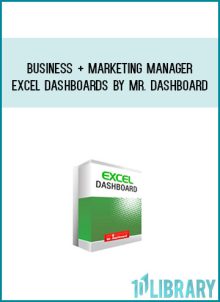 Business + Marketing Manager Excel Dashboards by Mr. Dashboard at Midlibrary.com