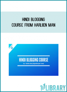 Hindi Blogging Course from Harliien Man at Midlibrary.com