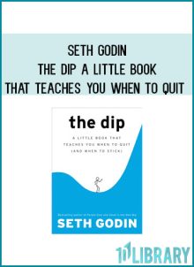 In this iconic bestseller, popular business blogger and bestselling author Seth Godin proves that winners are really just the best quitters