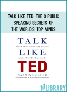 In his book, Carmine Gallo has broken down hundreds of TED talks and interviewed the most popular TED presenters, as well as the top researchers in the fields of psychology, communications, and neuroscience to reveal the nine secrets of all successful TED presentations. Gallo's step-by-step method makes it possible for anyone to deliver a presentation that is engaging, persuasive, and memorable.