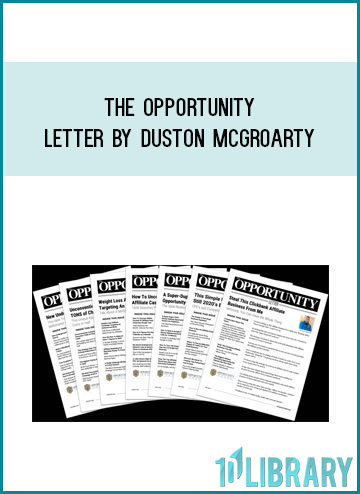 The Opportunity Letter by Duston Mcgroarty at Midlibrary.com