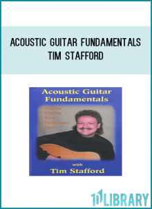 In this 2-hour DVD from bluegrass guitar veteran Tim Stafford you will learn the fundamental skills that will make you a better guitar player no matter what your current ability level. Tuning, Timing, Tone, Technique, and Taste are all essential skills that guitar players from beginners to professionals need to address on a regular basis. Tim's masterful presentation of these concepts and the practical, time tested methods he teaches you on this video will not only help you understand, improve and maintain these skills, but will advance your overall guitar skills considerably.