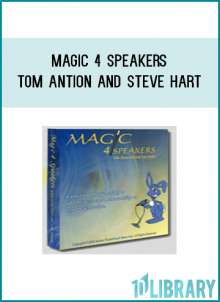I’m Tom Antion and I’m NOT a magician. I’m a speaker who has strategically used magic tricks throughout my speaking career to make points, spice up my speeches and get audience involvement.